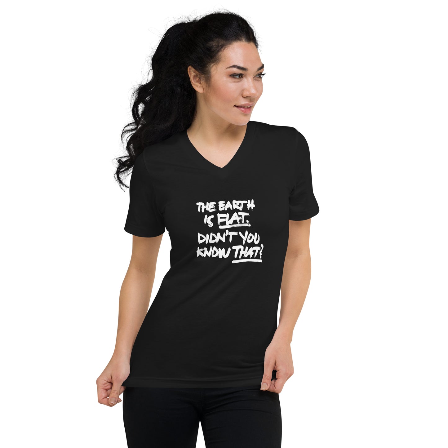TEIFDYKT Woman's V-Neck T-Shirt