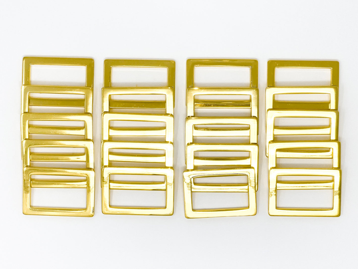 Recantangle Ring Connectors - GOLD