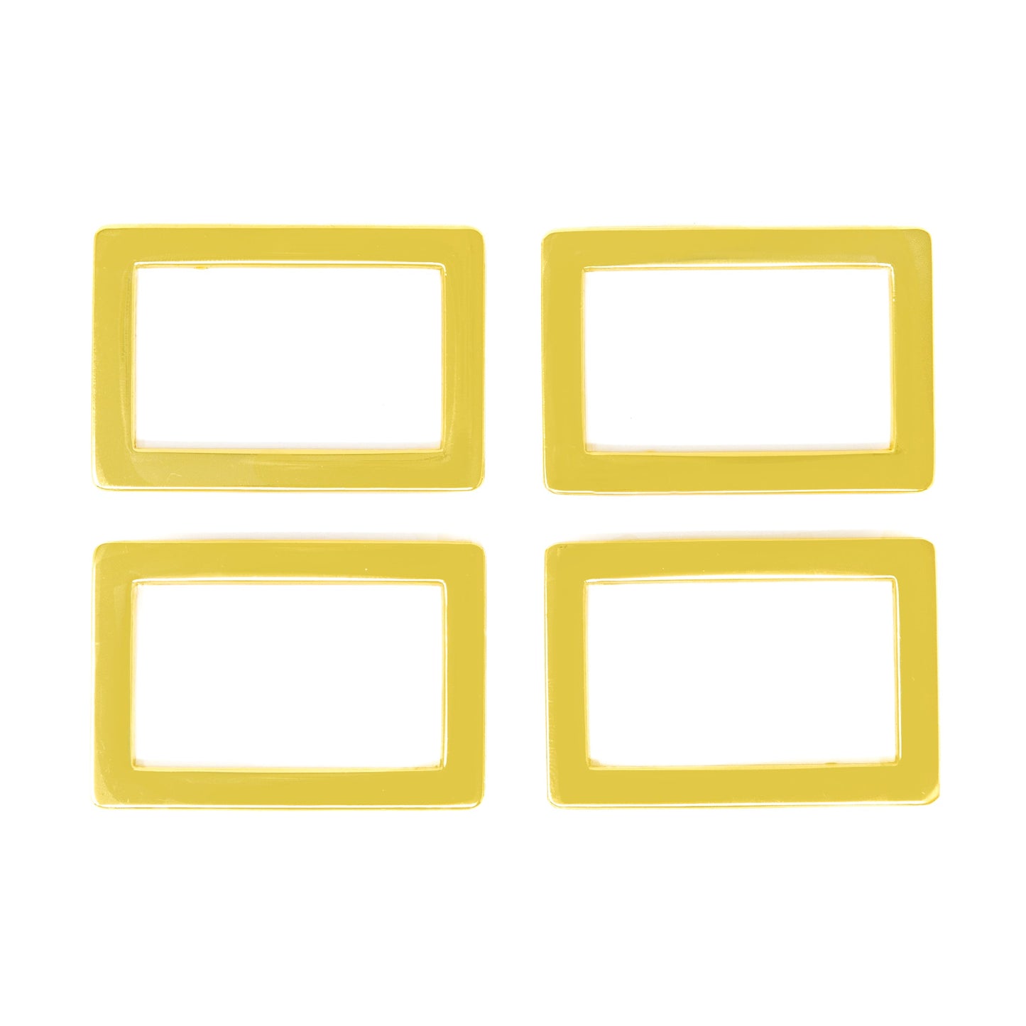 Recantangle Ring Connectors - GOLD