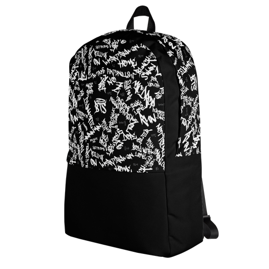 BTS Songs Backpack - B&W with Black